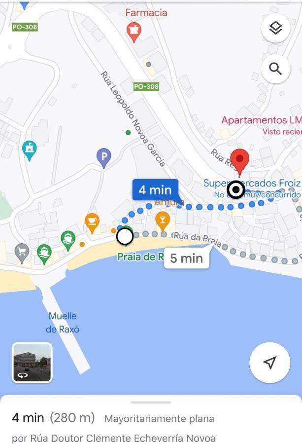 Apartamento Lb, Vistas A La Ria Raxó Esterno foto